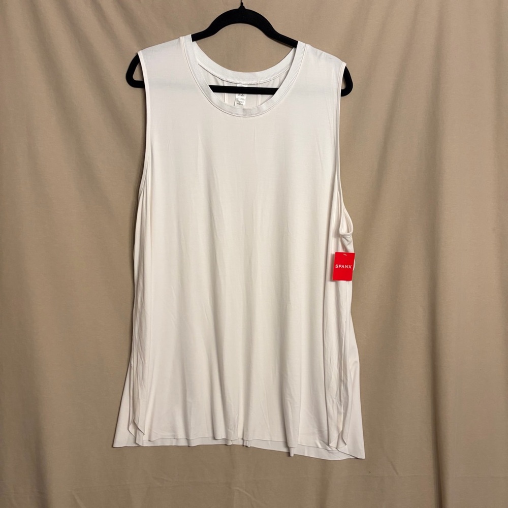 NWT SPANX 3X White Muscle Tee